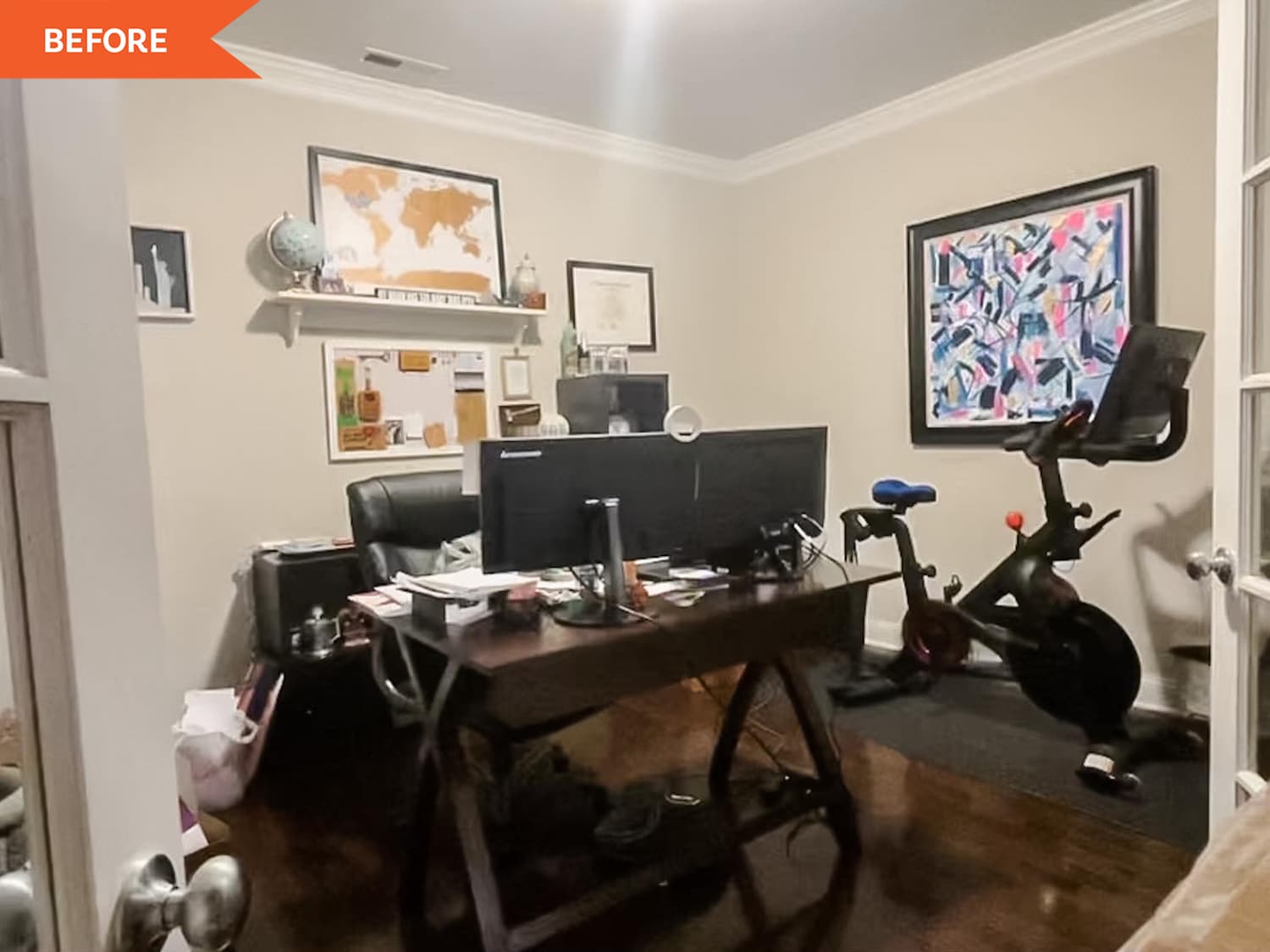 Small home sales office and gym